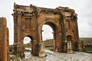 Roman Arch of Timgad, Batna, Algeria by Rateb